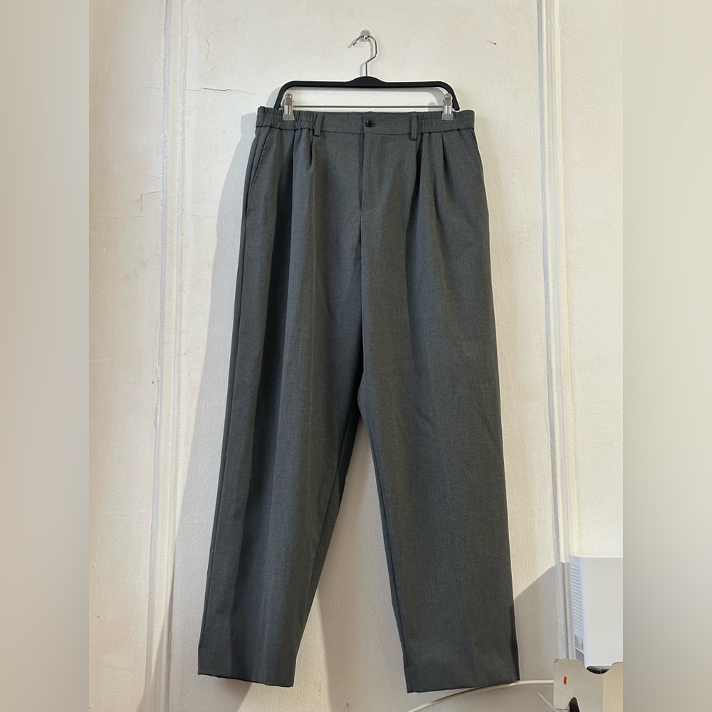 Zara oversized gray pants. Brand new wide leg classic men trousers
